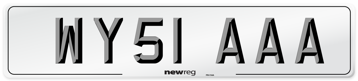 WY51 AAA Number Plate from New Reg
